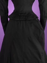 Collection of Four 19th Century Black Wool Riding Clothes, 1880-1890