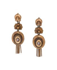 Antique, Gold and Polychrome Enamel Putti Earrings