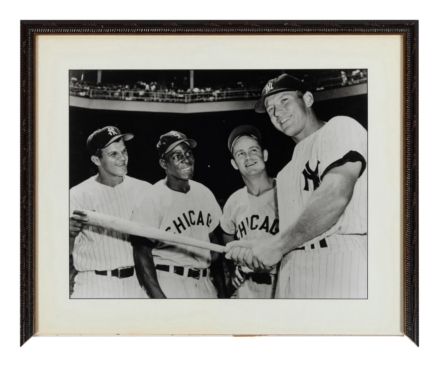 A Group of 14 Photographs of Various Chicago Baseball Players Formerly Displayed at Mike Ditka’s Restaurant