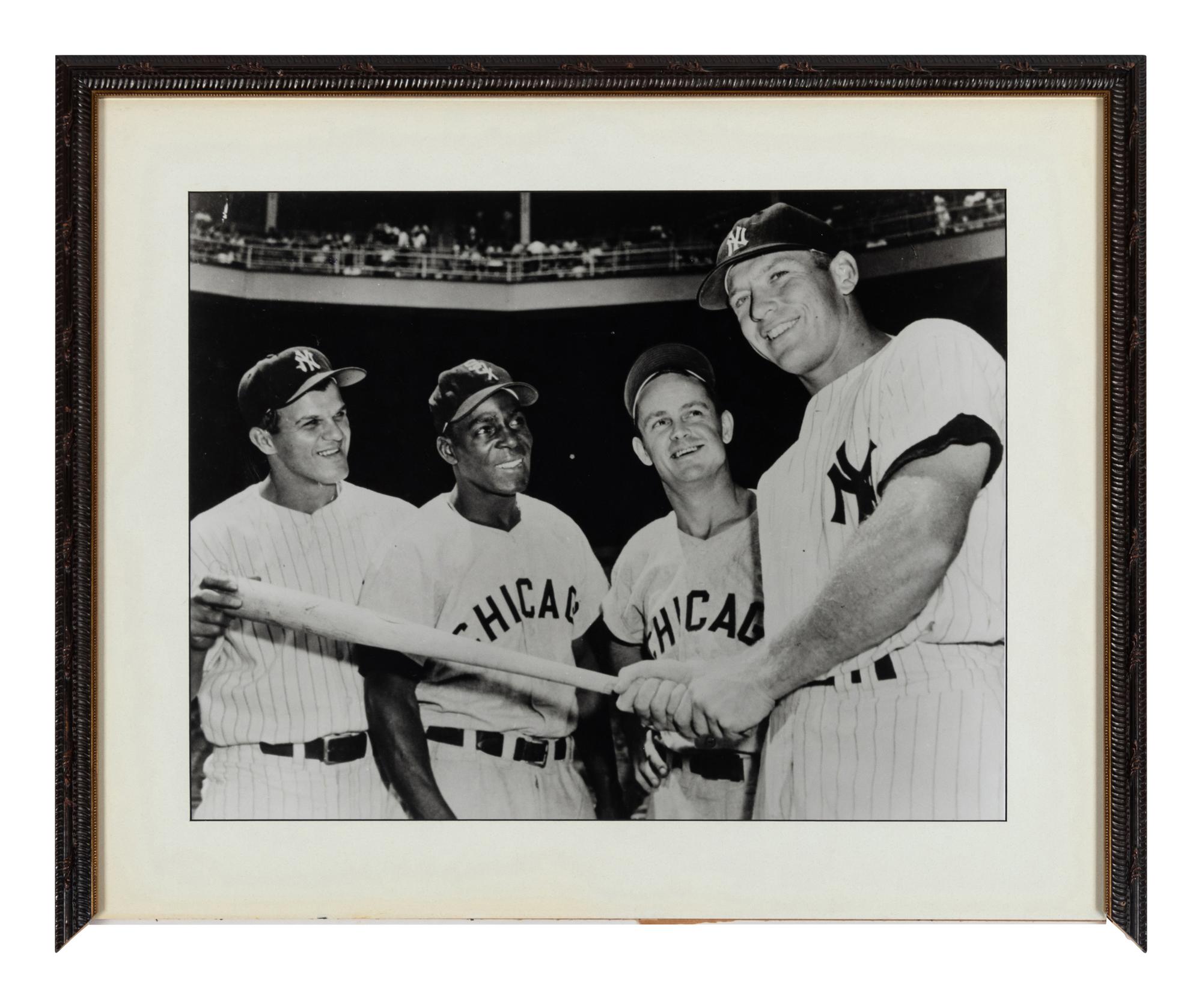 A Group of 14 Photographs of Various Chicago Baseball Players Formerly Displayed at Mike Ditka’s Restaurant