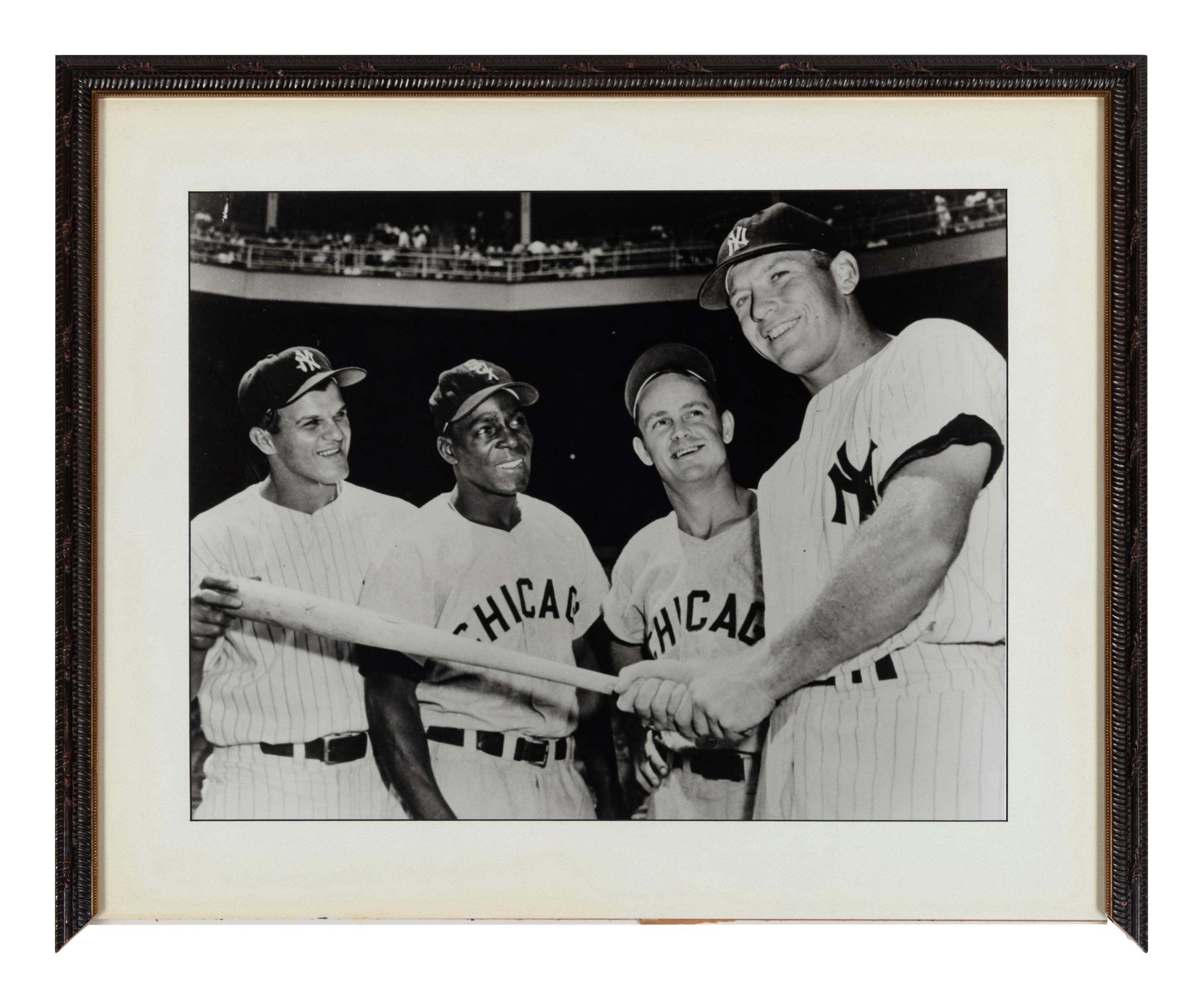 A Group of 14 Photographs of Various Chicago Baseball Players Formerly Displayed at Mike Ditka’s Restaurant