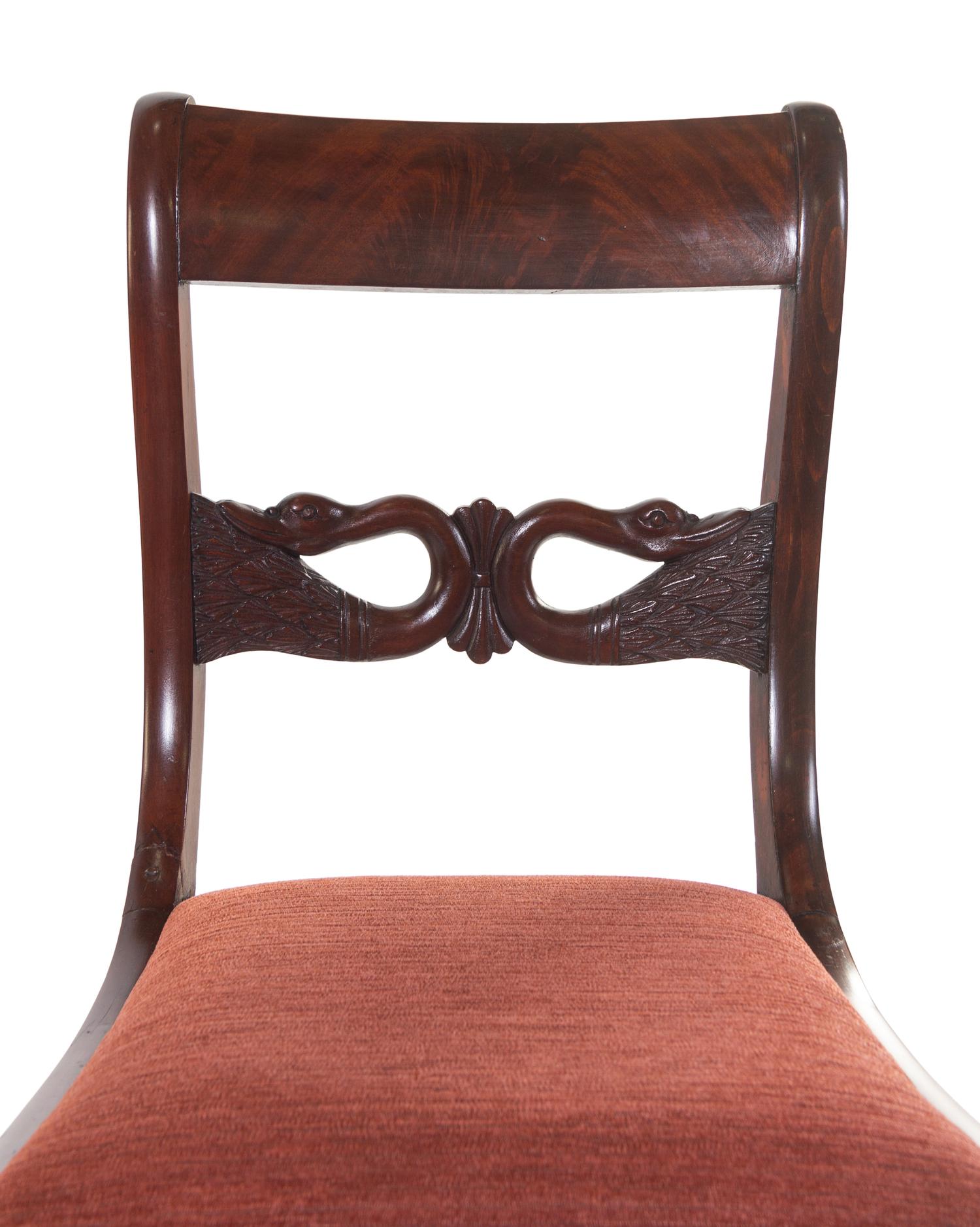 A Set of Eight Regency Style Mahogany Dining Chairs
