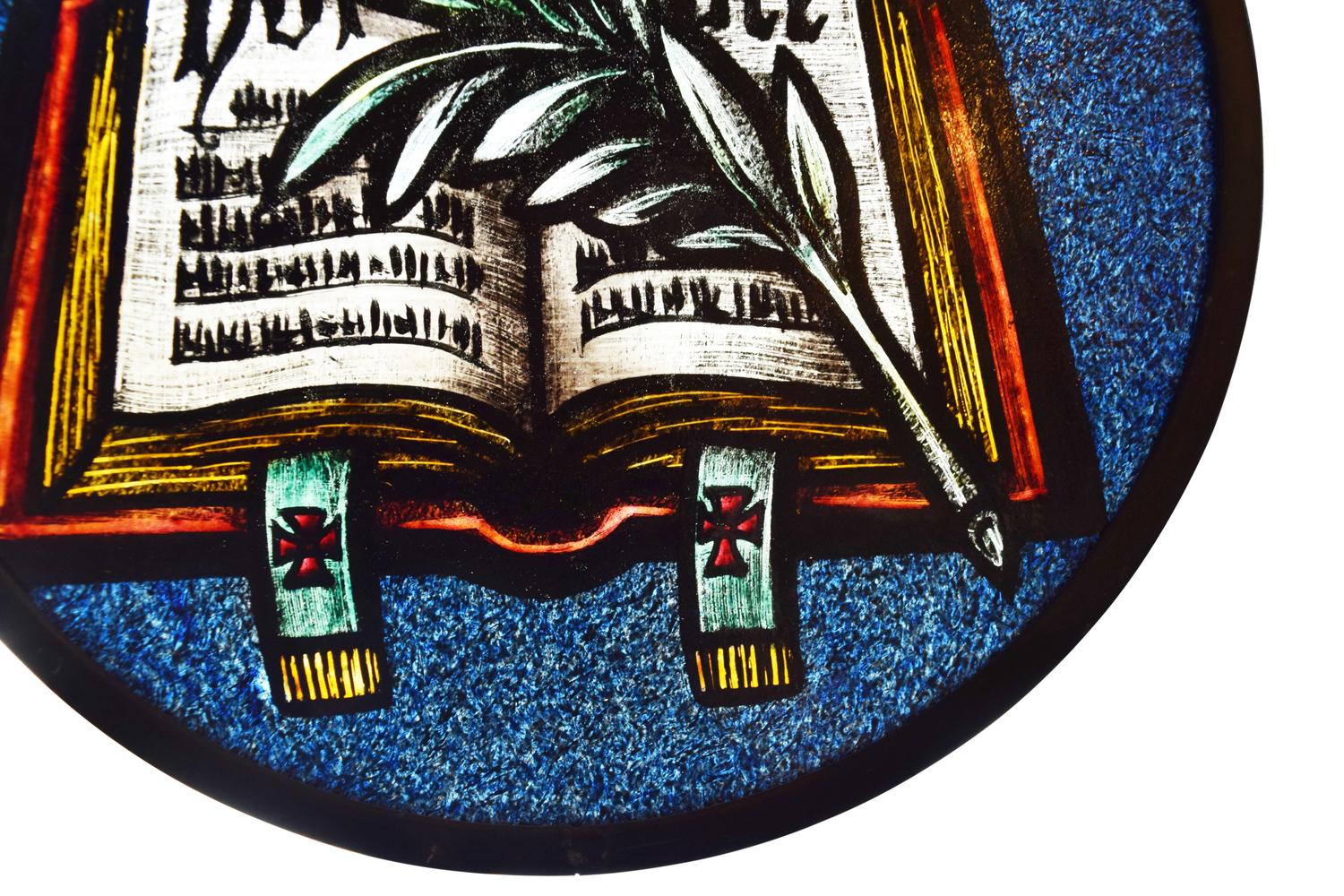 A Drehobl Brothers Art Glass Window 10" W x .25" D x 10" H — United States, Circa 1920