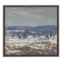 Roy Cleveland Nuse (American, 1885-1975) — Winter Village , 1942