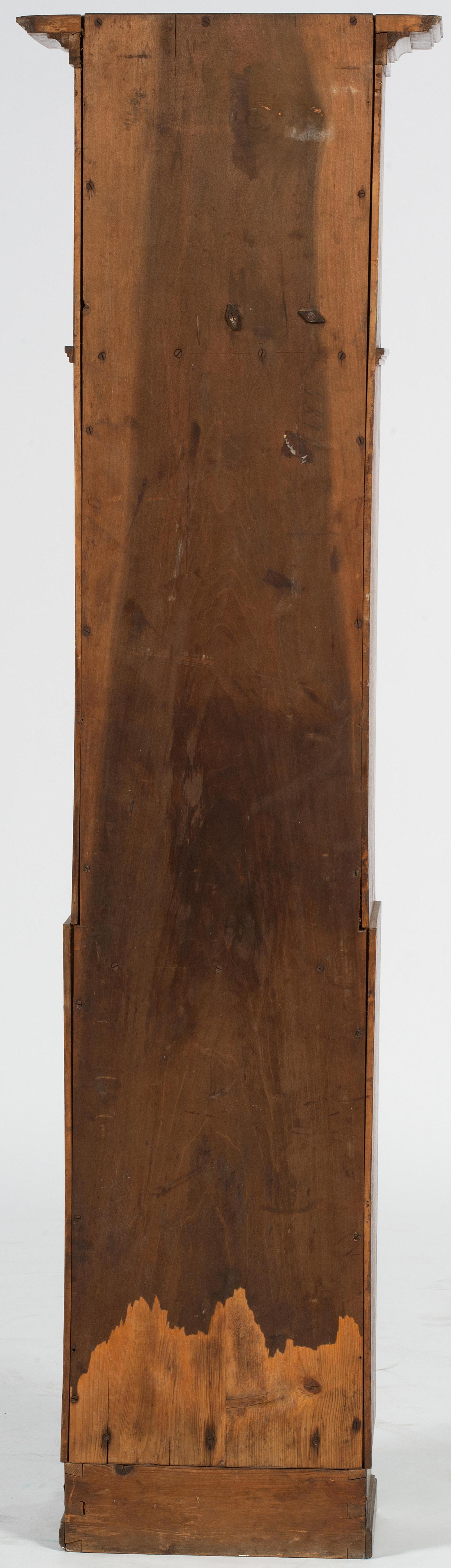 A Gustav Becker Oak Tall Case Clock