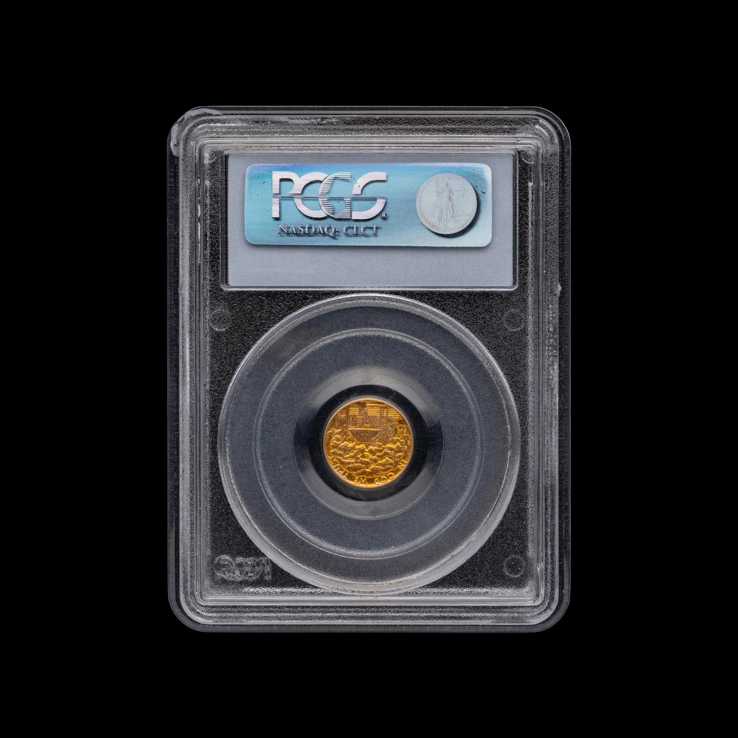 A 1922 Ulysses S. Grant Commemorative: No Star $1 Gold Coin [PCGS MS63]