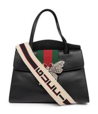 Gucci Black Leather Sylvie Butterfly Bag, Cruise 2018