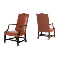 A Pair of Federal Style Lolling Chairs