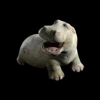An Egyptian Faience Hippopotamus