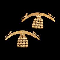 A Pair of Narino Gold Earrings