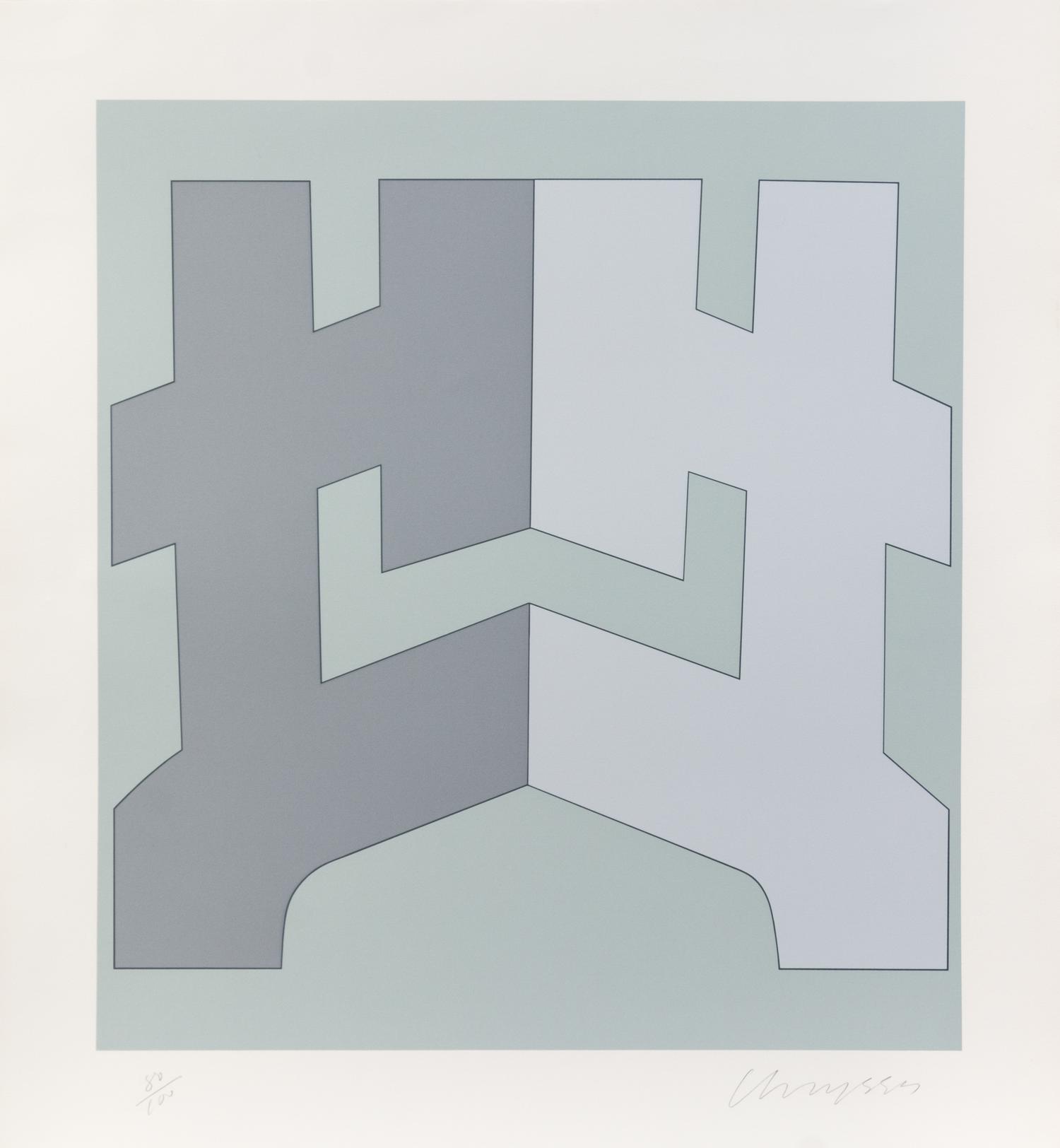 Chryssa, (American/Greek, 1933-2013), Untitled (a group of 2)