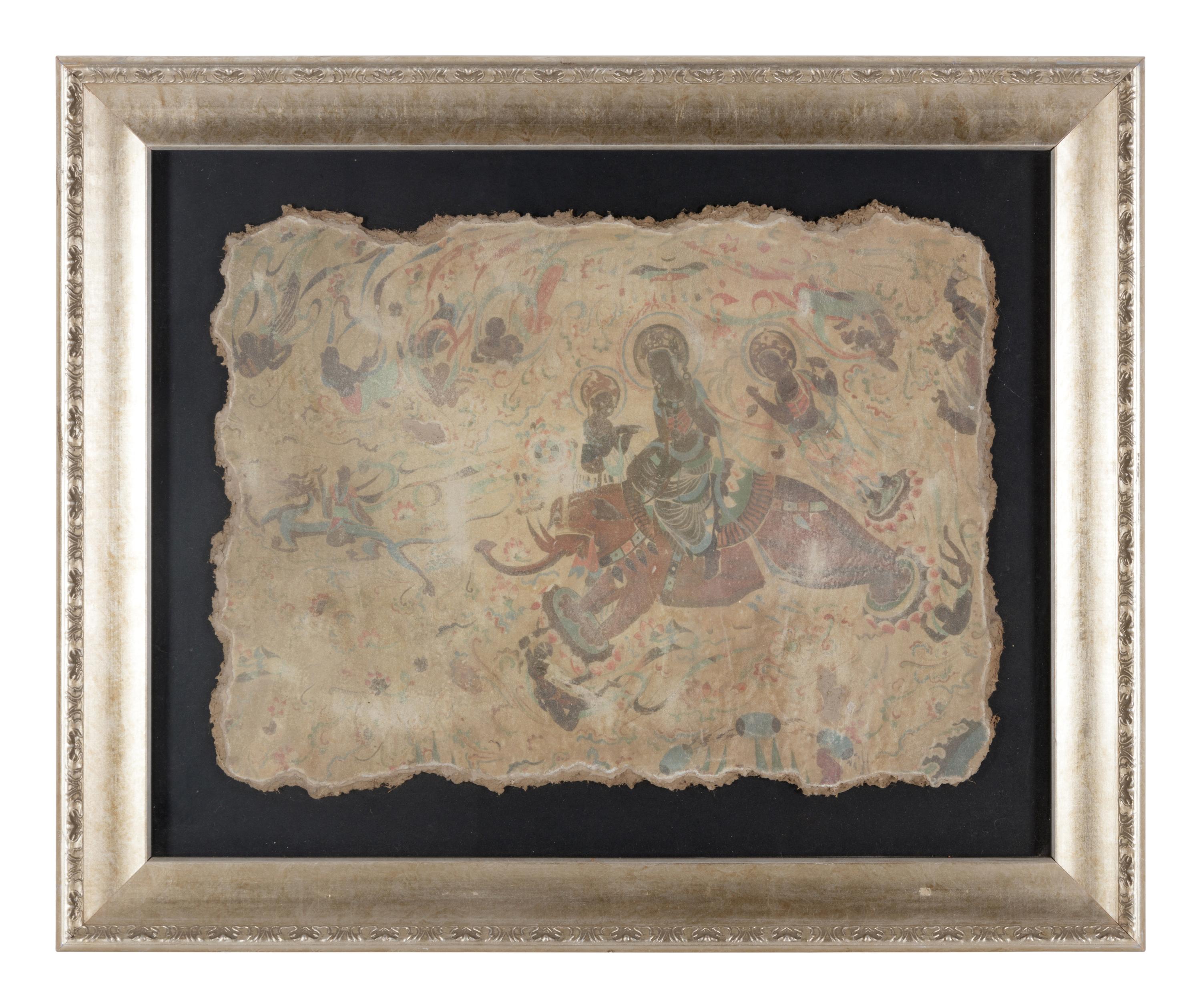 A Possibly Dunhuang Fresco Fragment