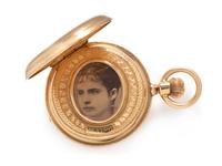 Paul Jeannot, 18K Yellow Gold Hunter Case Pocket Watch