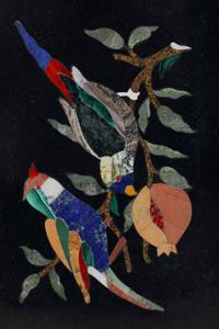 A Set of Four Framed Italian Pietra Dura Plaques