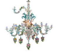 A Meissen Porcelain Twenty-Four Light Chandelier