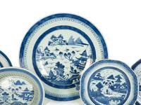 Five Canton Export Porcelain Articles