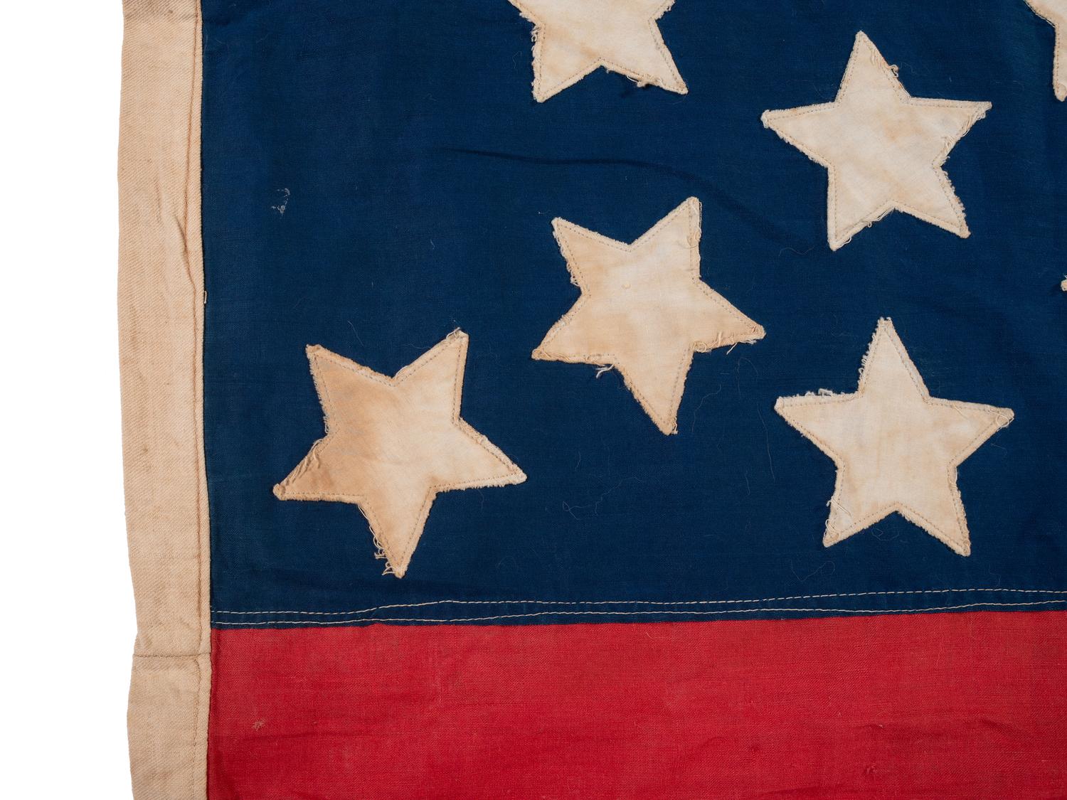 [FLAGS]. 38-star American flag. Ca 1876-1889.