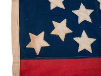 [FLAGS]. 38-star American flag. Ca 1876-1889.