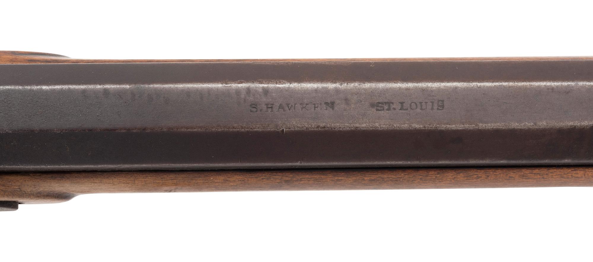 S. Hawken Marked Fullstock Percussion "Plain" Rifle