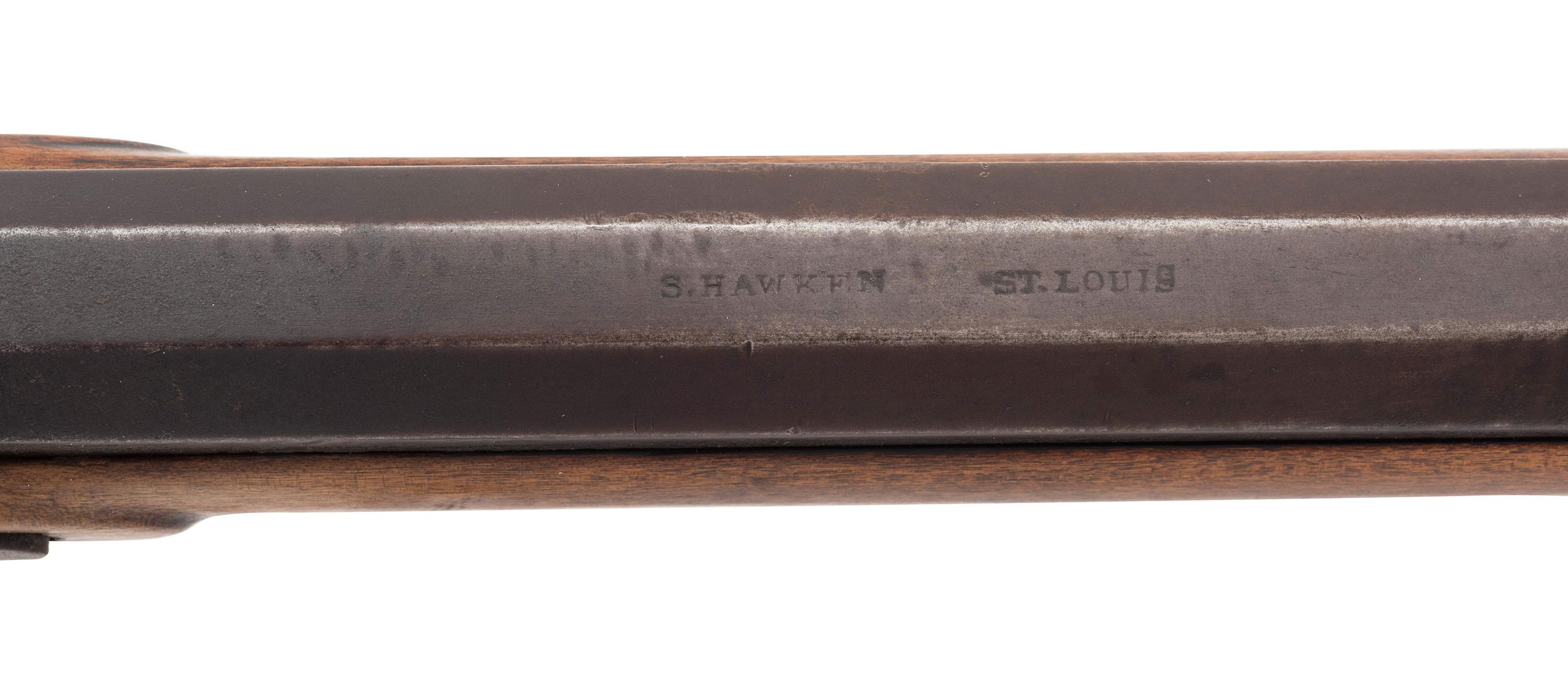S. Hawken Marked Fullstock Percussion "Plain" Rifle