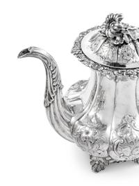 A Victorian Silver Four-Piece Tea and Coffee Service