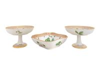 Three Royal Copenhagen Flora Danica Porcelain Table Articles