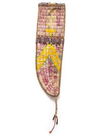 Fort Berthold Quilled Hide Knife Sheath