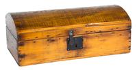 A Collection of Five American Wooden Boxes Height of tallest 11 inches.