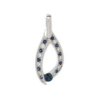 SAPPHIRE AND DIAMOND PENDANT