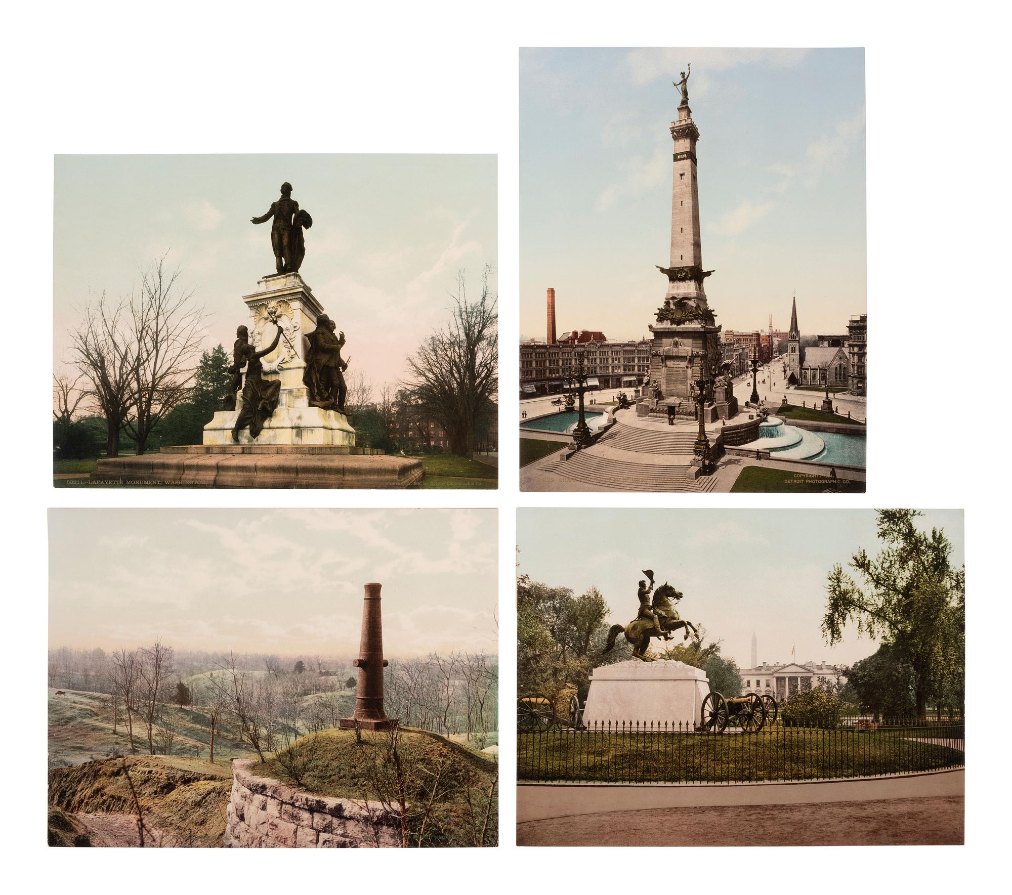 [JACKSON, William Henry, photographer]. Photochrom prints incl. US and Cuban scenes. 1900-1904.