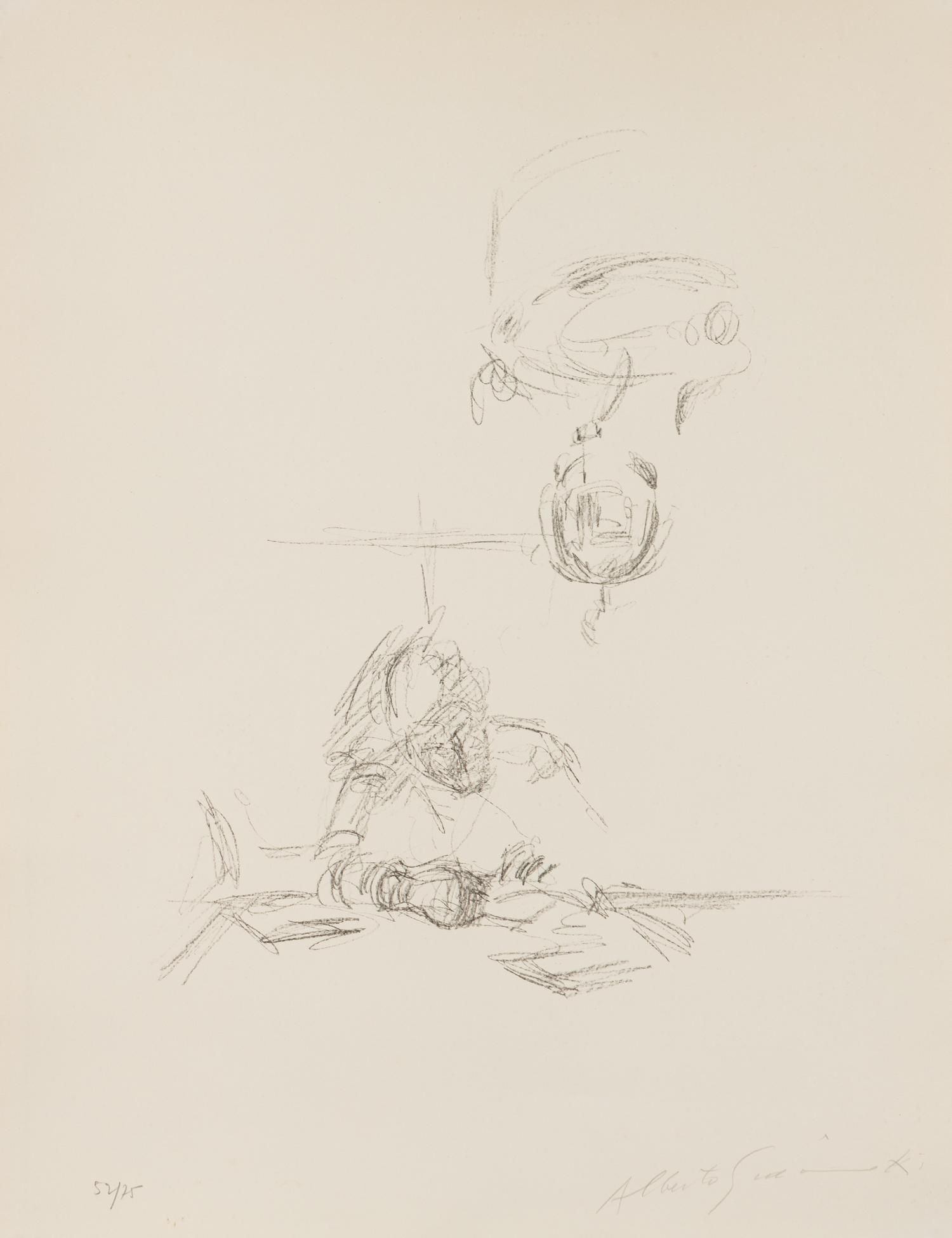 La Mère de l'artiste lisant sous la lampe à Stampa III, 1963