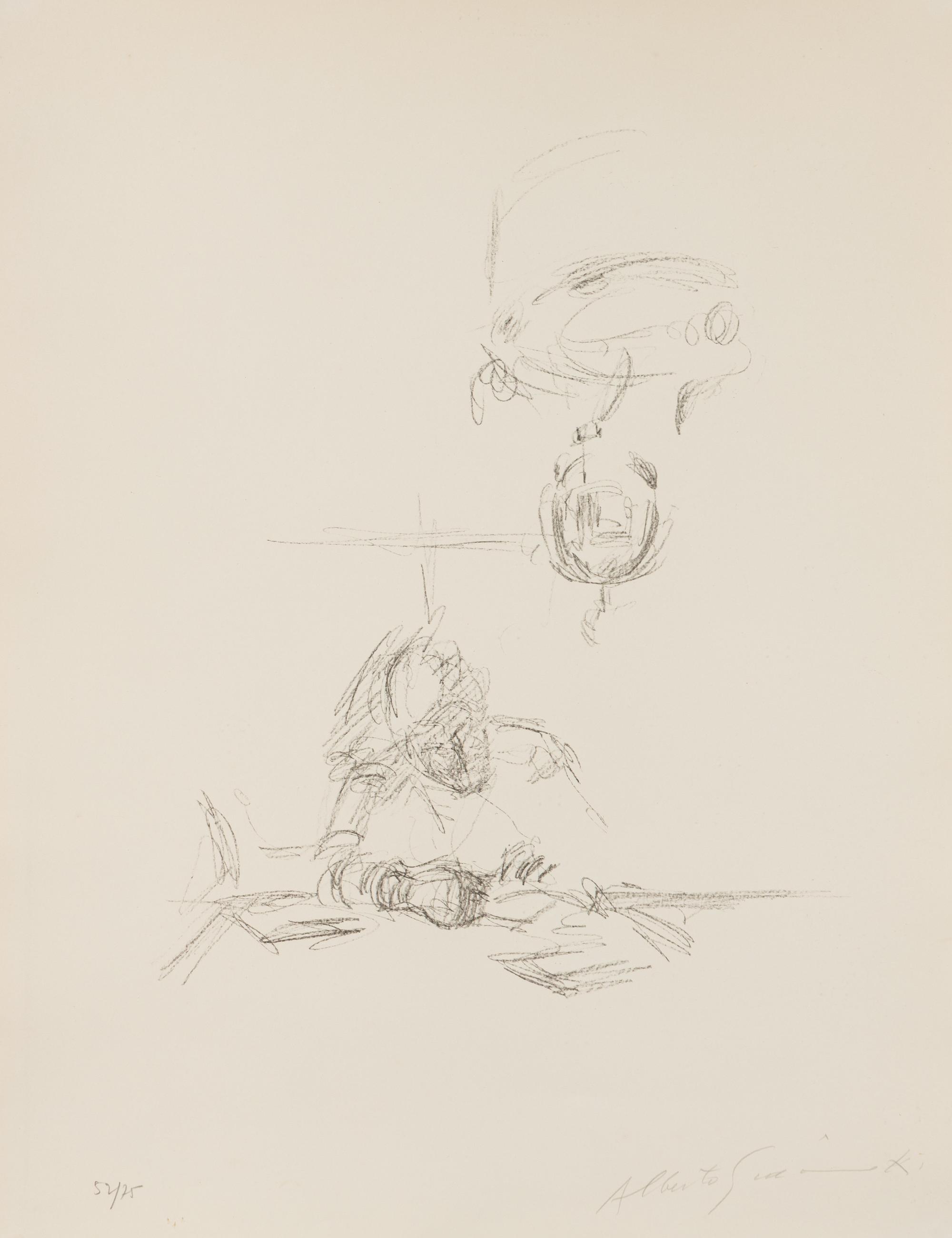 La Mère de l'artiste lisant sous la lampe à Stampa III, 1963