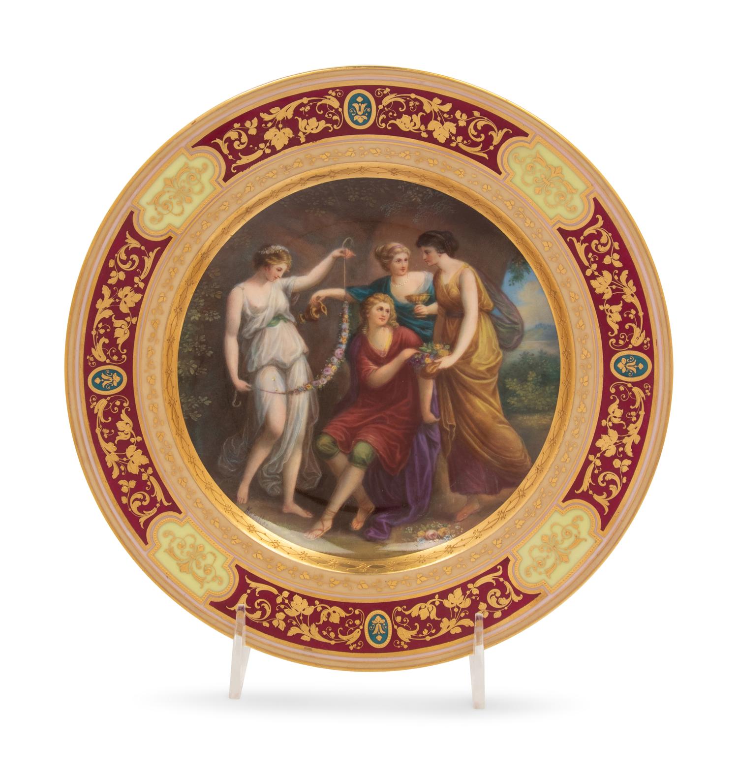 A Vienna Porcelain Cabinet Plate