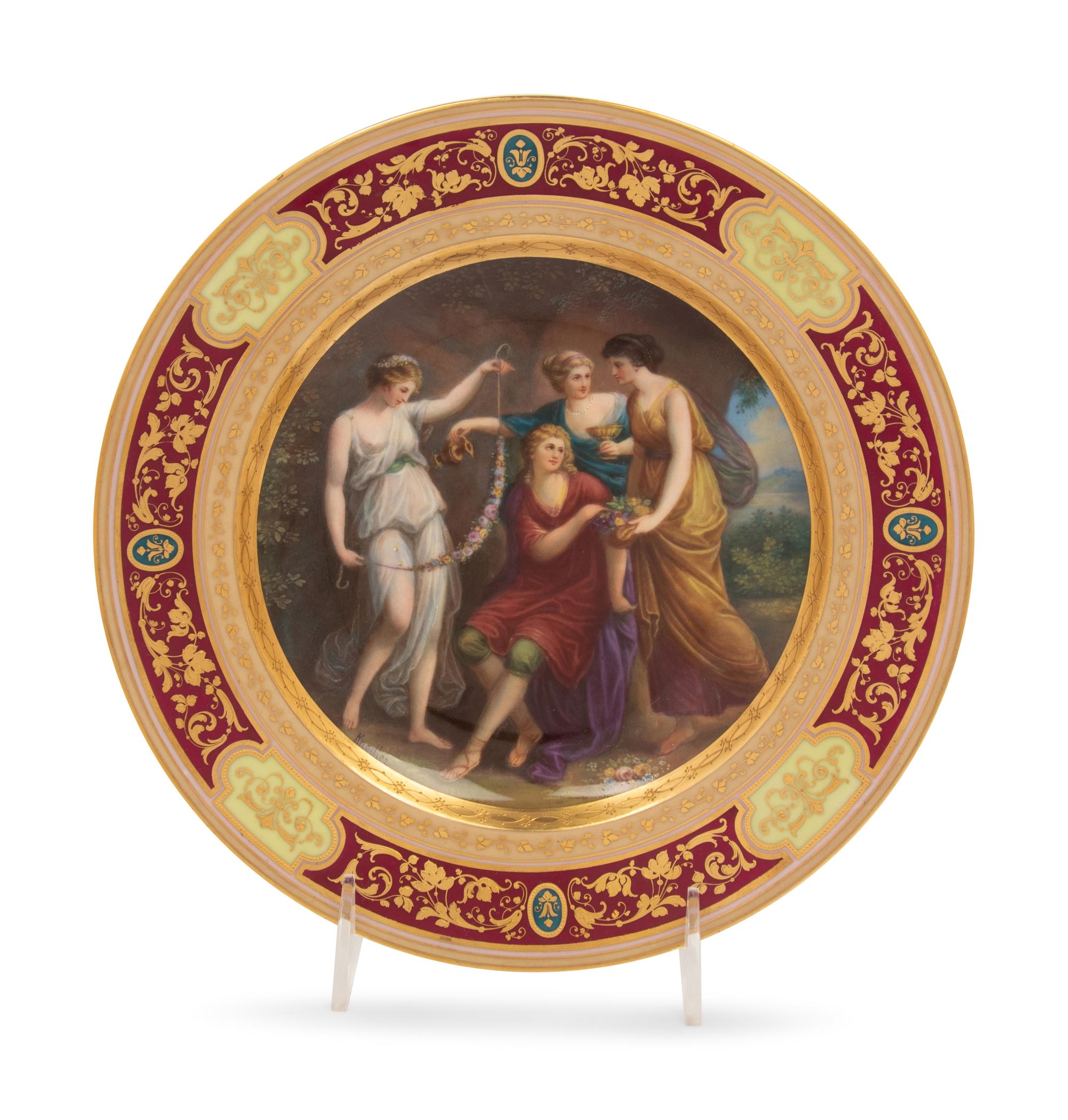 A Vienna Porcelain Cabinet Plate