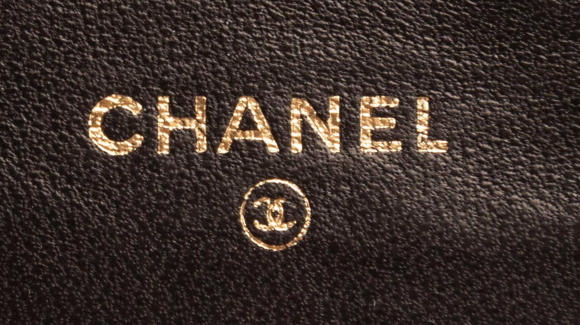 Two Chanel Quilted Satin Items: One Bag, One Coin Purse, 1986-1994