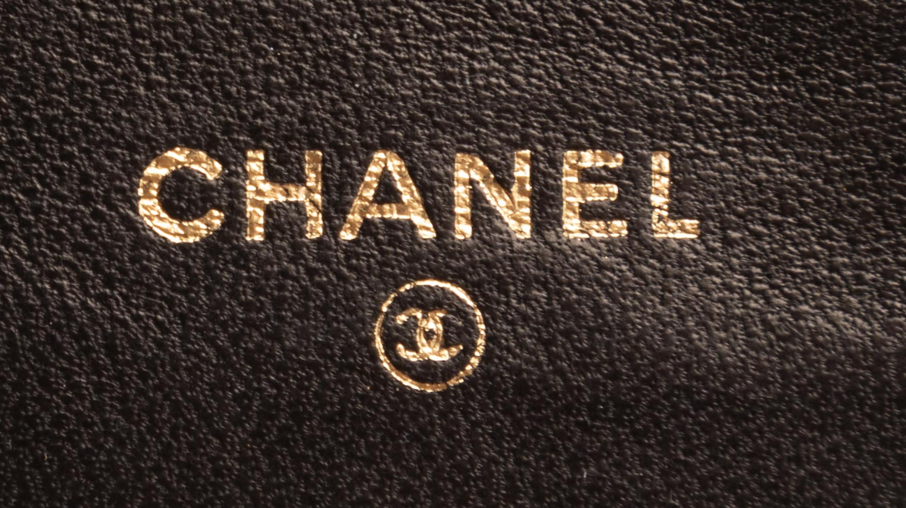 Two Chanel Quilted Satin Items: One Bag, One Coin Purse, 1986-1994