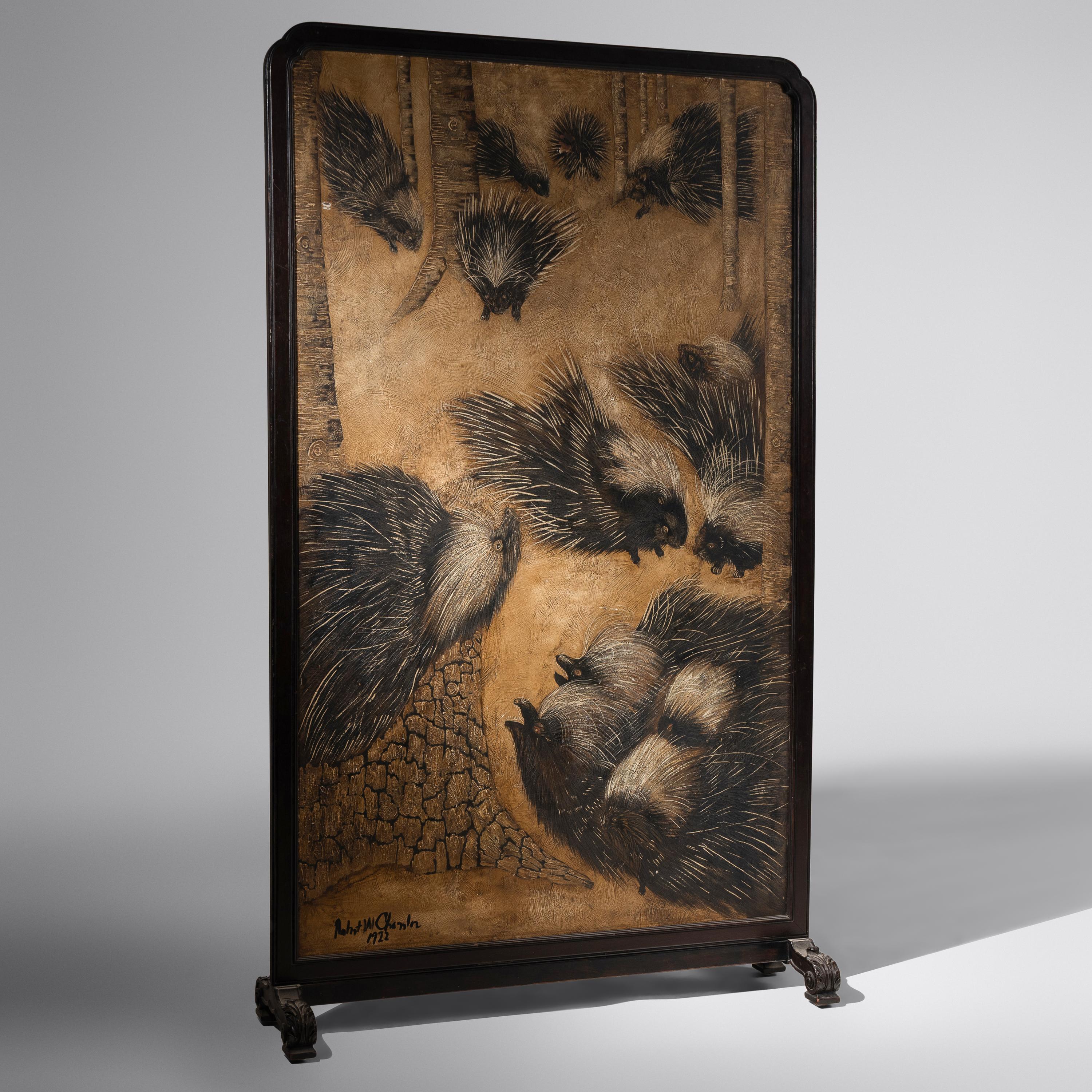 Robert Winthrop Chanler (American, 1872–1930) — Screen depicting ' Porcupines' and ' Squirrels', 1922-23