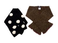 Two Chanel Wool Blend Scarves