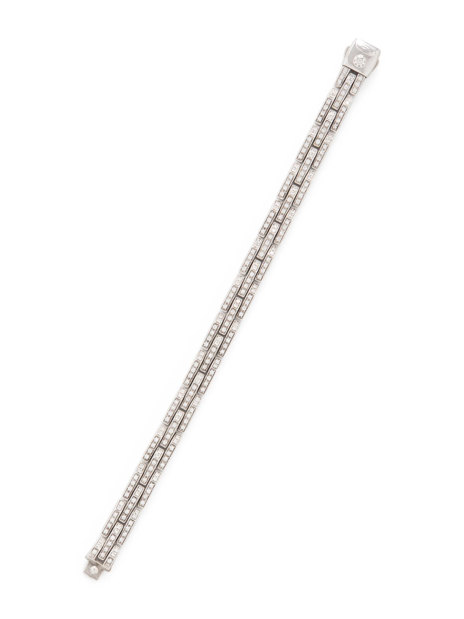 CHIMENTO, WHITE GOLD AND DIAMOND BRACELET