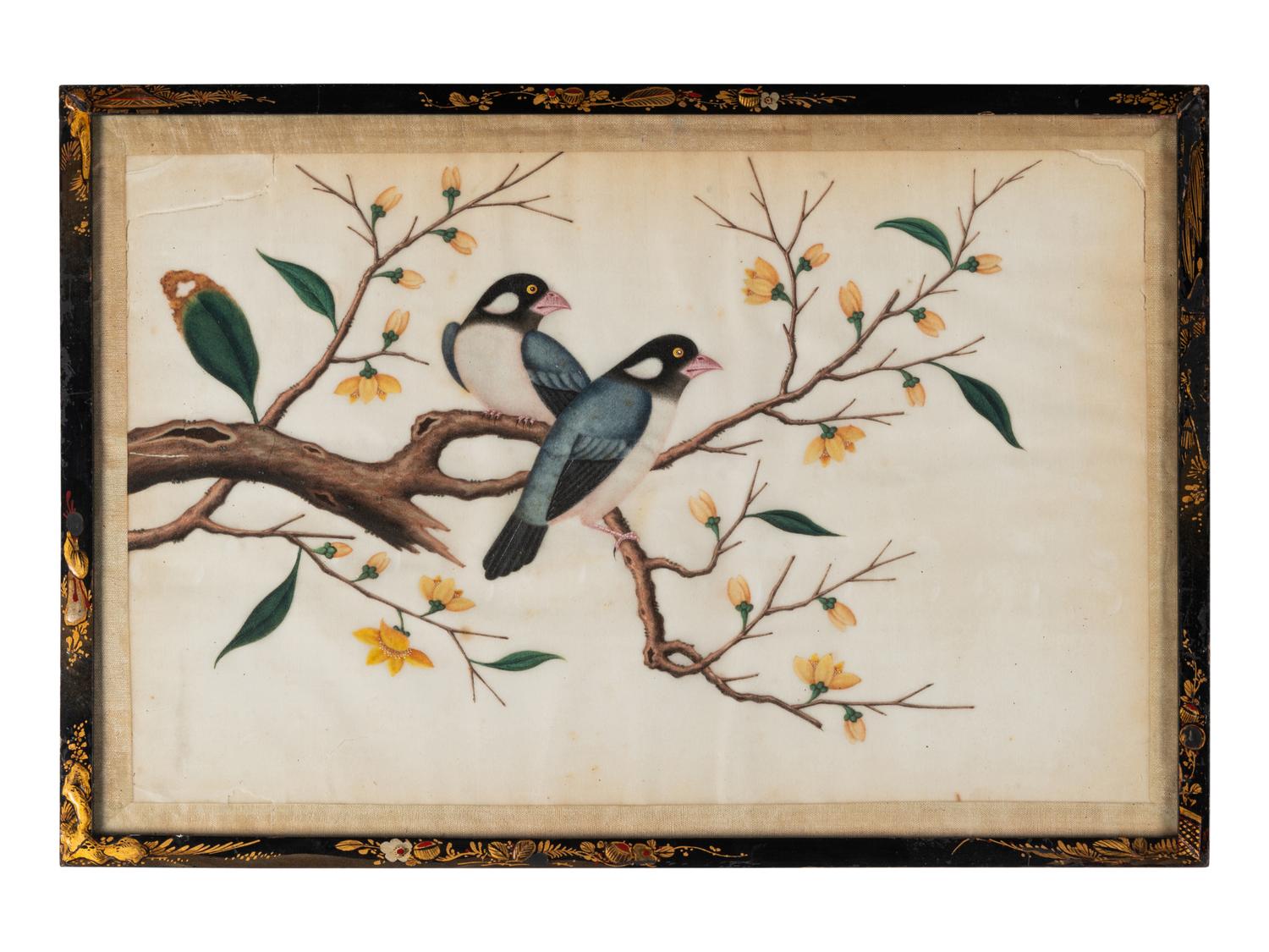 Six Chinese Export Pith Paintings