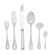 A Christofle Malmaison Silver-Plate Flatware Service