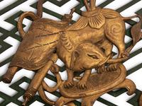 12 Chinese Carved and Reticulated Rectangular Wood Panels