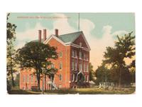 [Sports] Base Ball / Bishop College Vs. Texas College broadside with Bishop College postcard