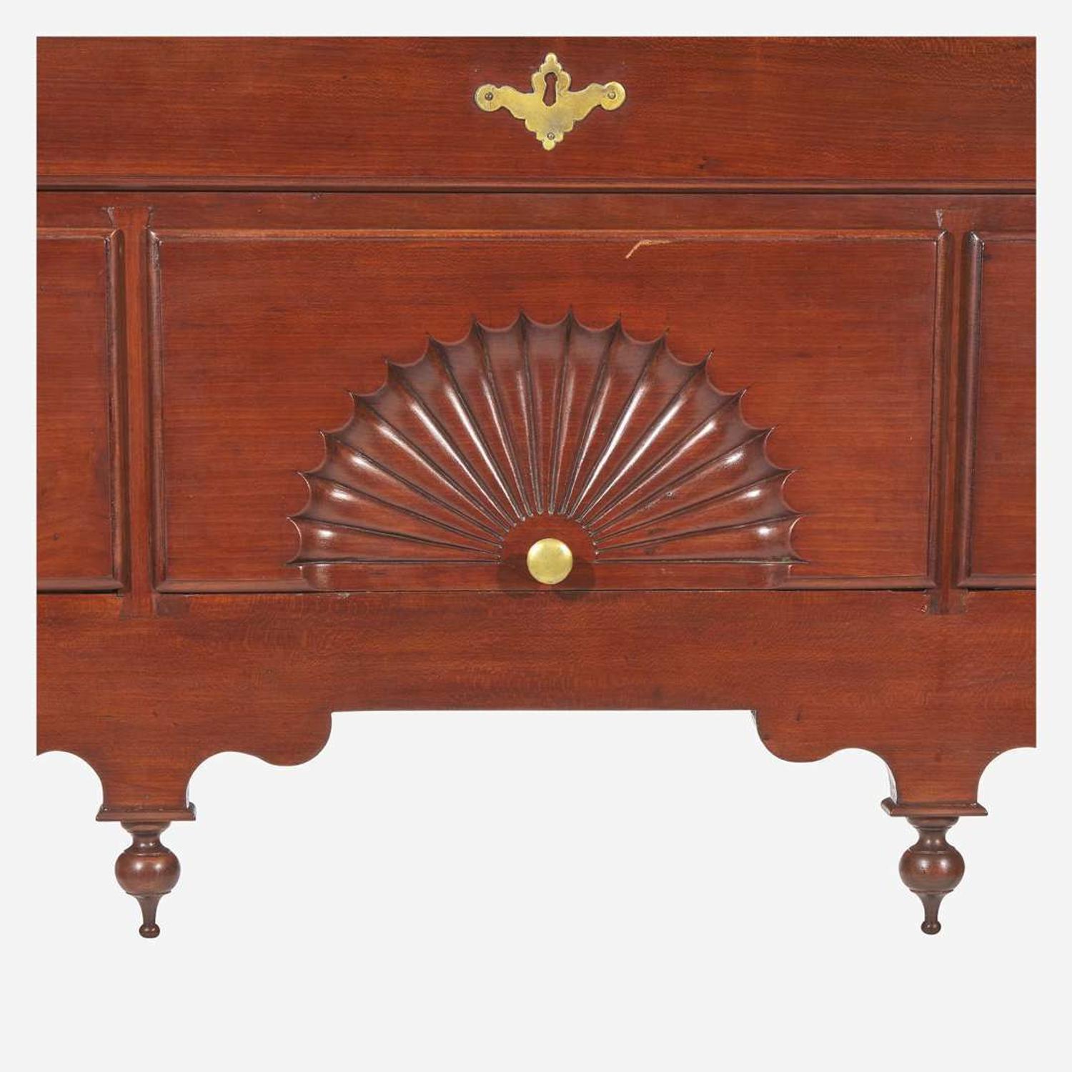 The Kellogg/Belden Family Queen Anne carved cherry high chest Wethersfield, Connecticut, circa 1765-1790