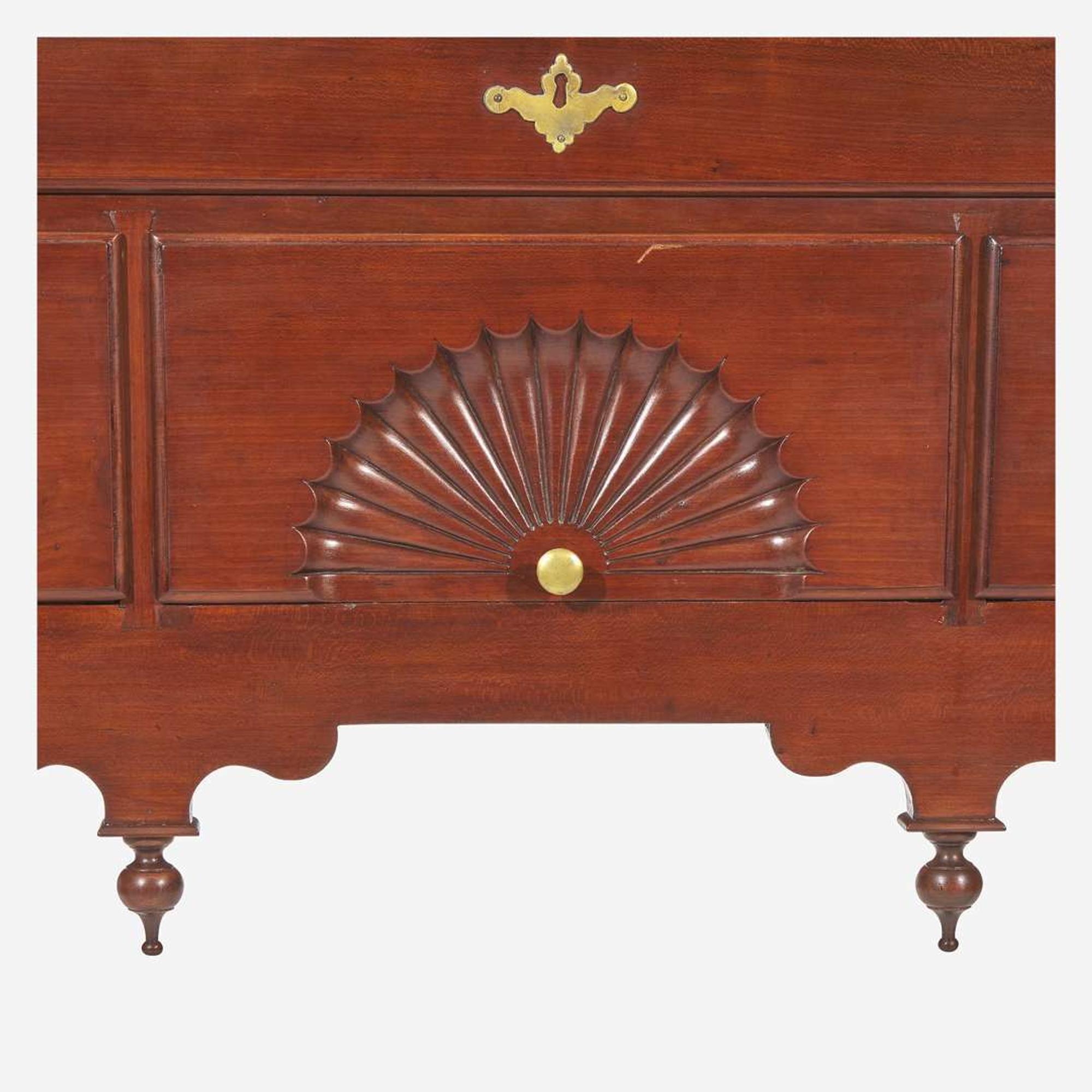 The Kellogg/Belden Family Queen Anne carved cherry high chest Wethersfield, Connecticut, circa 1765-1790