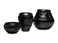 Carved Blackware Pottery