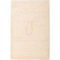 Jefferson Davis and Varina Davis Signed Cabinet Card