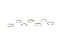 COLLECTION OF STACKING DIAMOND RINGS