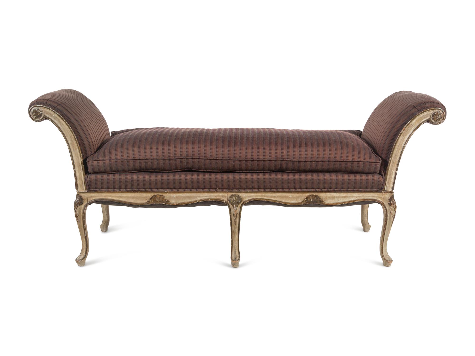 A Pair of Italian Painted Benches
