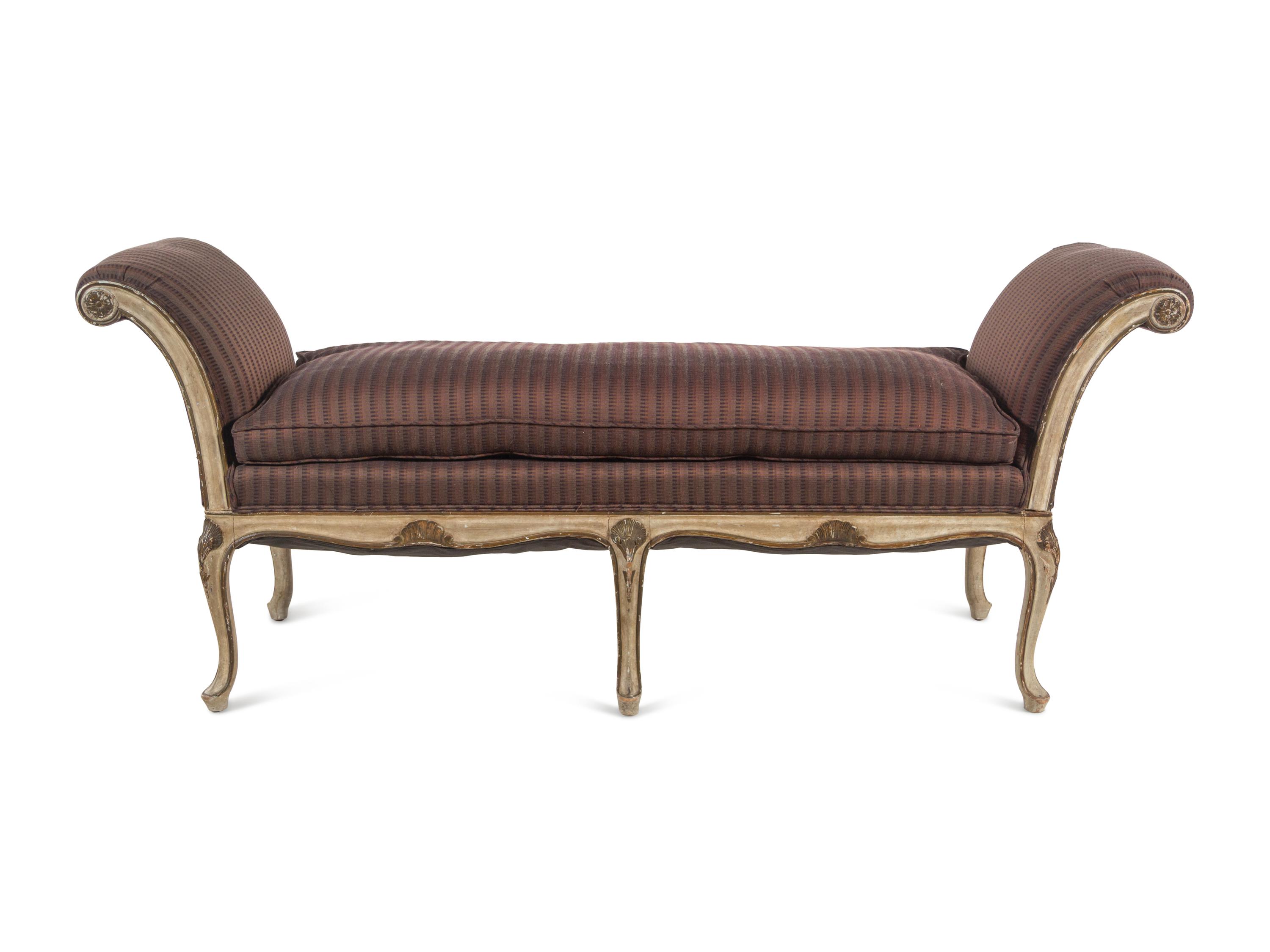 A Pair of Italian Painted Benches